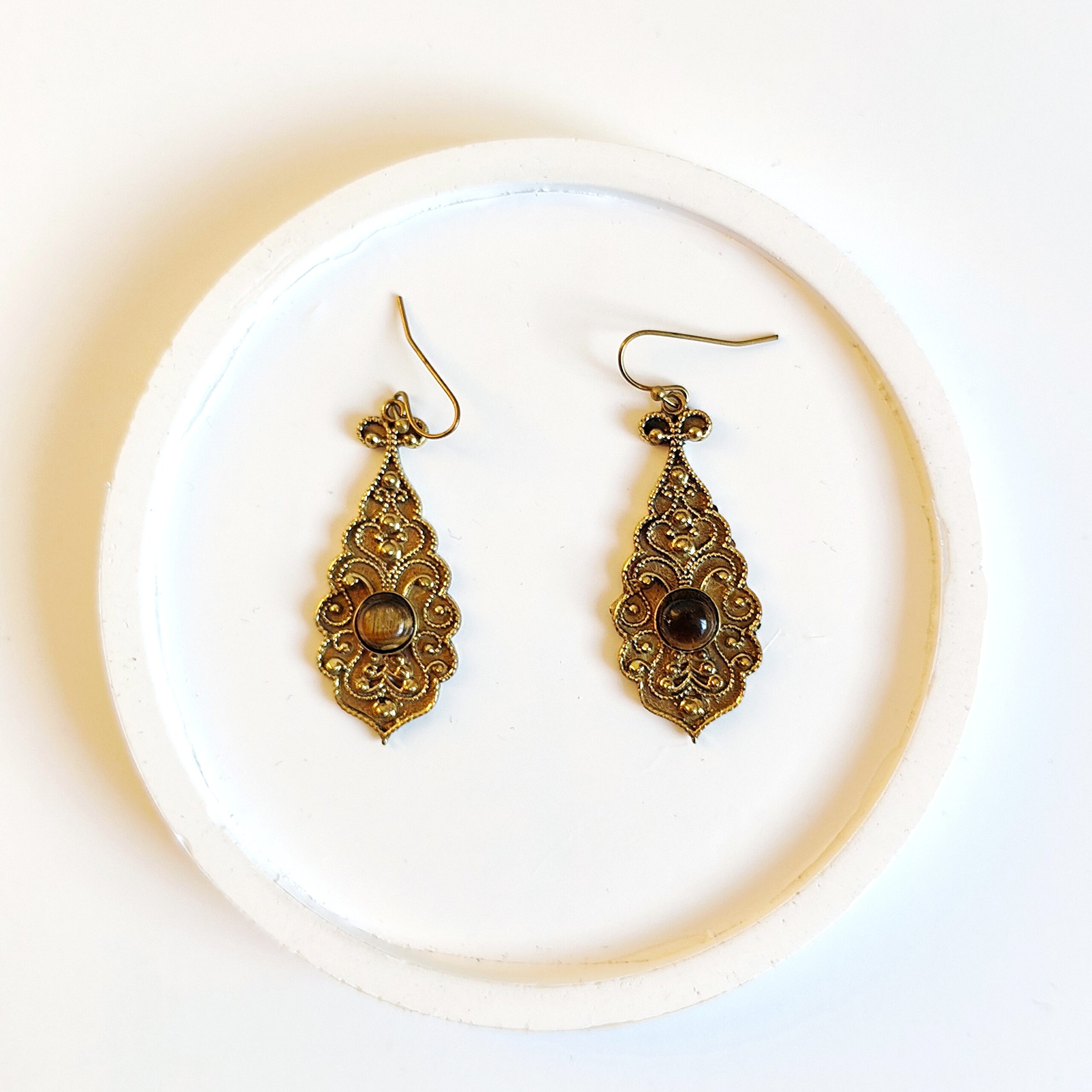 Bohemian Style Stone Detailed Vintage Earrings