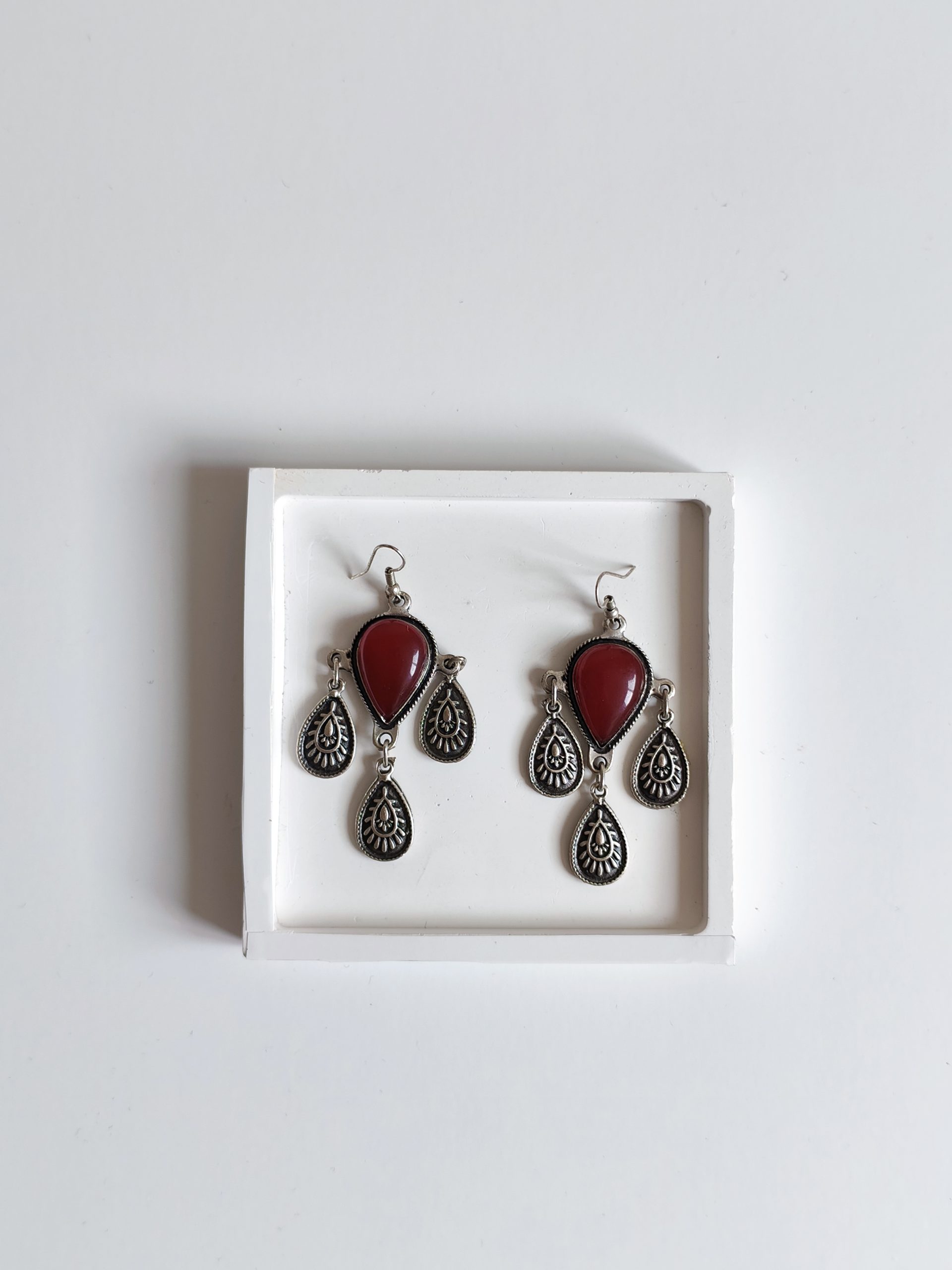 Handmade Anatolia Ruby Earrings - Bohemart Boho Jewellery